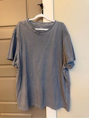 American Eagle Outfitters Vintage Washed Slate Blue Short Sleeve Tee